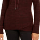 Ideology Women's Cowl-Neck Tulip-Hem Top Red Size X-Small