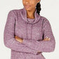 Ideology Women's Cowl-Neck Tulip-Hem Top Wine Size XX Large