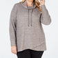 Ideology Women's Plus Drawstring Pullover Purple Size 2 Extra Large