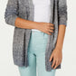 Style & Co Women's Ombre Open-Front Cardigan M Black Combo Black Size Medium