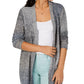 Style & Co Women's Ombré Open-Front Cardigan Gray  Extra Large