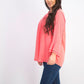 Charter Club Women's Petite Double-Ruffle Textured Pintuck Top Dark Pink Size Petite Small