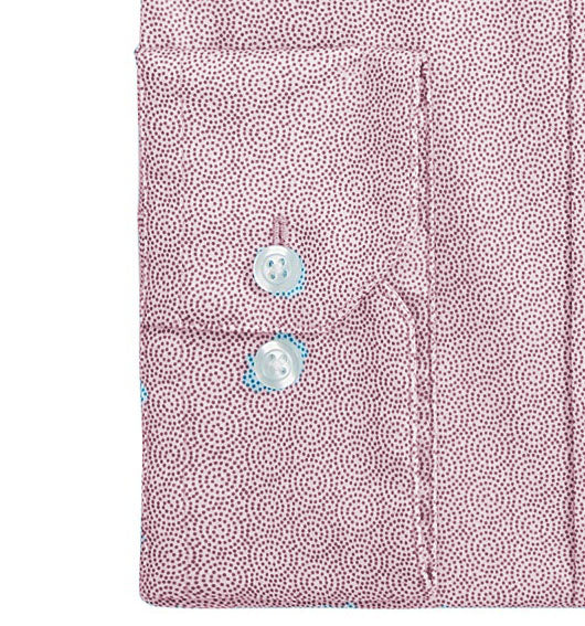 Alfani Men's Regular-Fit AlfaTech Spiral Dot Shirt Pink Size 14x32-33