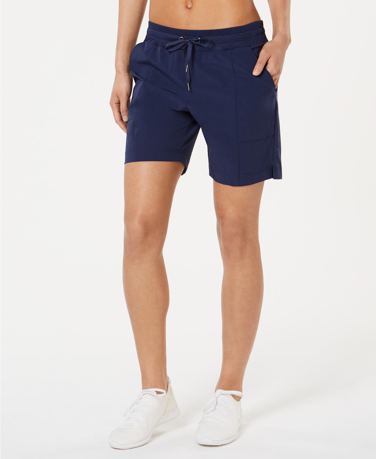 Ideology Women's 7" Woven Shorts Blue Size Small