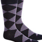 Alfani Men's Diamond Striped Socks Blue Size Regular