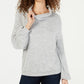 INC International Concepts Women's Cowlneck Knit Top Gray Size Large