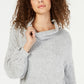 INC International Concepts Women's Cowlneck Knit Top  Gray Size Large