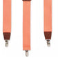 Club Room Men's Stretch Solid Suspenders Orange Size Regular