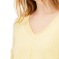 INC International Concepts Women's Ribbed Long-Sleeve Tunic Sweater Bright Yellow Size Medium