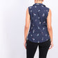 Charter Club Women's Sleeveless Floral-Print Blouse  Blue Size 4