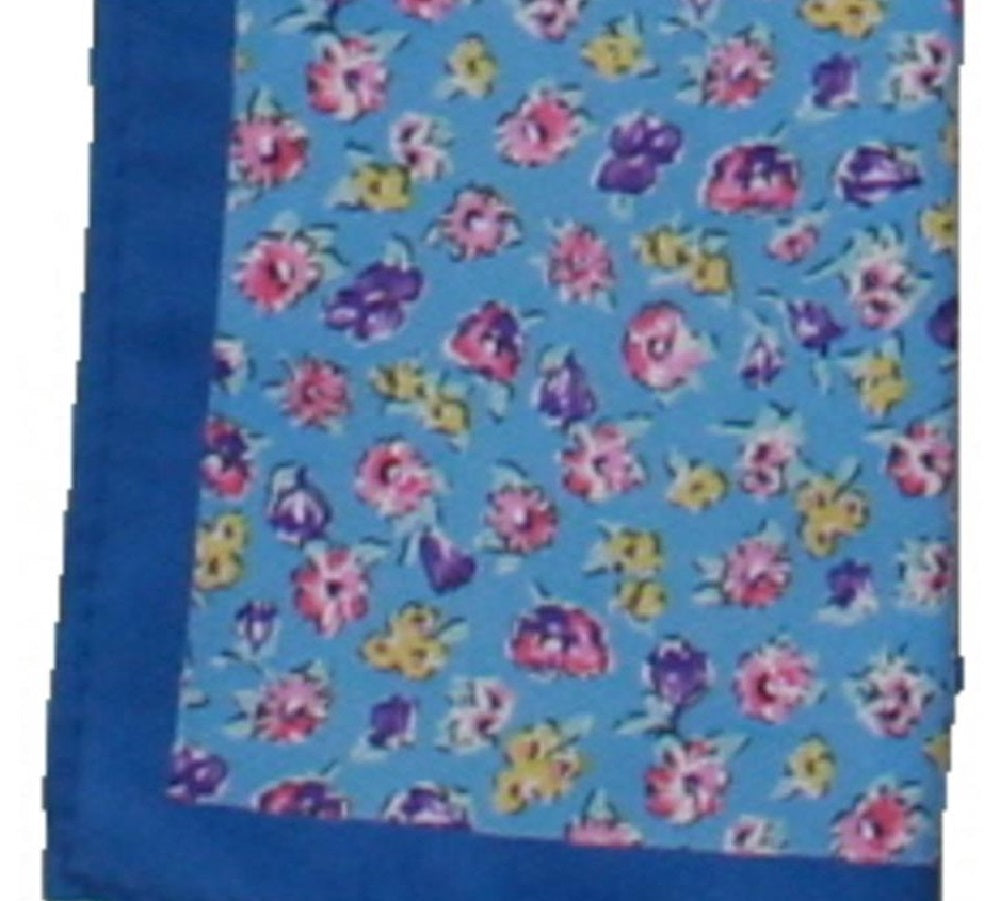 Bar III Men's Square Pocket One Bury Floral Print Not Applicable Navy Size Regular