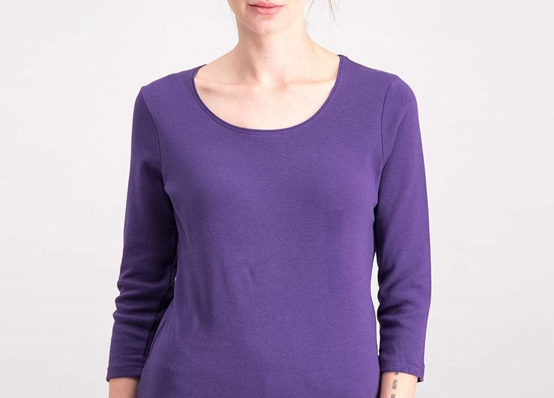 Karen Scott Women's Scoop-Neck Top In Regular And Petite Blue Size Petite