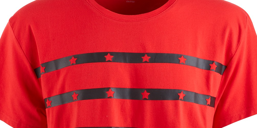 ID Ideology Men's Graphic T-Shirt  Medium Red Size 2 ExtraLarge