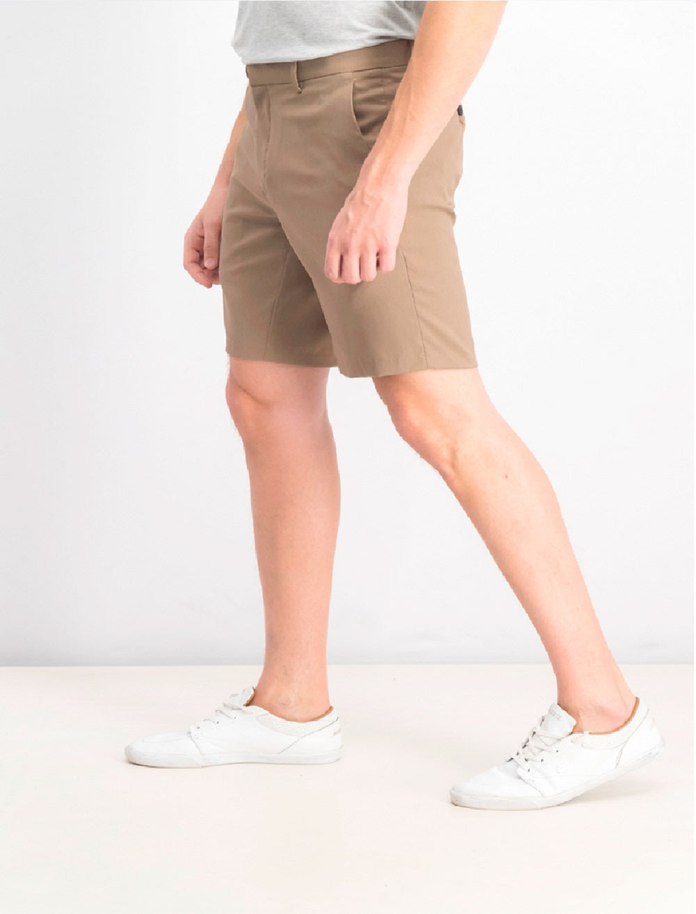 Alfani Men's AlfaTech Stretch Waistband 9" Shorts Brown Size 34"