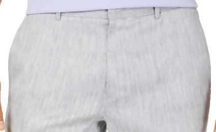 Alfani Men's Alfatech Stretch Waistband 9" Shorts Gray Size 40