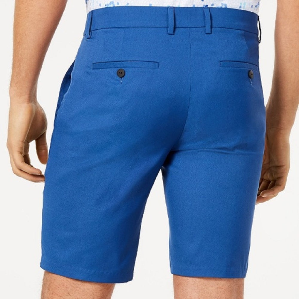 Alfani Men's AlfaTech Stretch Waistband 9" Shorts Indigo Size 34"
