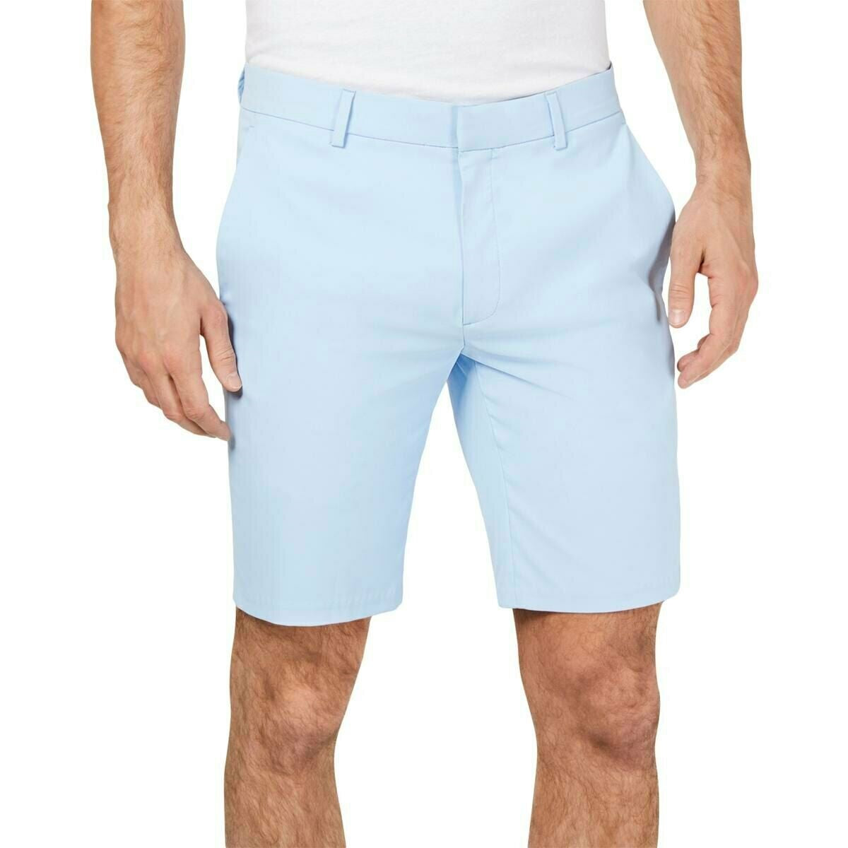 Alfani Men's AlfaTech Stretch Waistband 9" Shorts Pasblue Size 36Reg