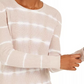INC International Concepts Women's Cotton Tie-Dye Pullover Top Brown Size Small