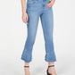 INC International Concepts Women's Double-Ruffle-Hem Ankle Jeans Blue Size 6