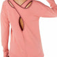Ideology Women's Blanket-Stitch Cross-Back Top  Size Small