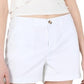 Maison Jules Women's Flat-Front Chino Shorts White Size 8