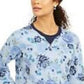 Karen Scott Women's Sport Key Garden Fleece Sweatshirt Blue Size Large