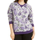 Karen Scott Women's Sport Key Garden Fleece Sweatshirt Cassis Size 2 Extra Large