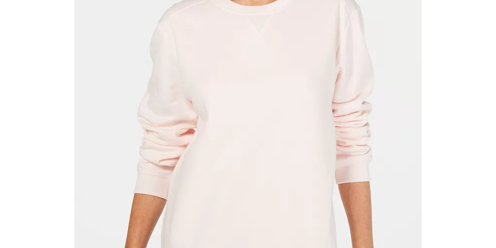 Karen Scott Women's Sport Long-Sleeve Crewneck Sweatshirt Pink Size Large