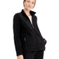 Karen Scott Women's Zeroproof Zip-Front Jacket Black Size Large