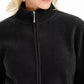 Karen Scott Women's Zeroproof Zip-Front Jacket Black Size Large