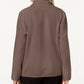 Karen Scott Women's Petite Zeroproof Fleece Jacket Brown Size Petite Medium