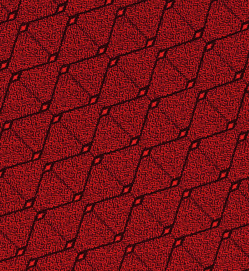 Alfani Men's Slim Geometric Tie  Red Size Regular