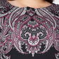 Karen Scott Women's Plus Size Printed 3/4-Sleeve Top Black Size 0X