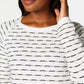 Karen Scott Women's Textured Sweater Navy Size X-Large