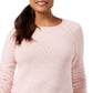 Karen Scott Women's Curved-Hem Sweater Purple Size Extra Large