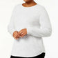 Karen Scott Women's Curved-Hem Sweater Natural Size Extra Large
