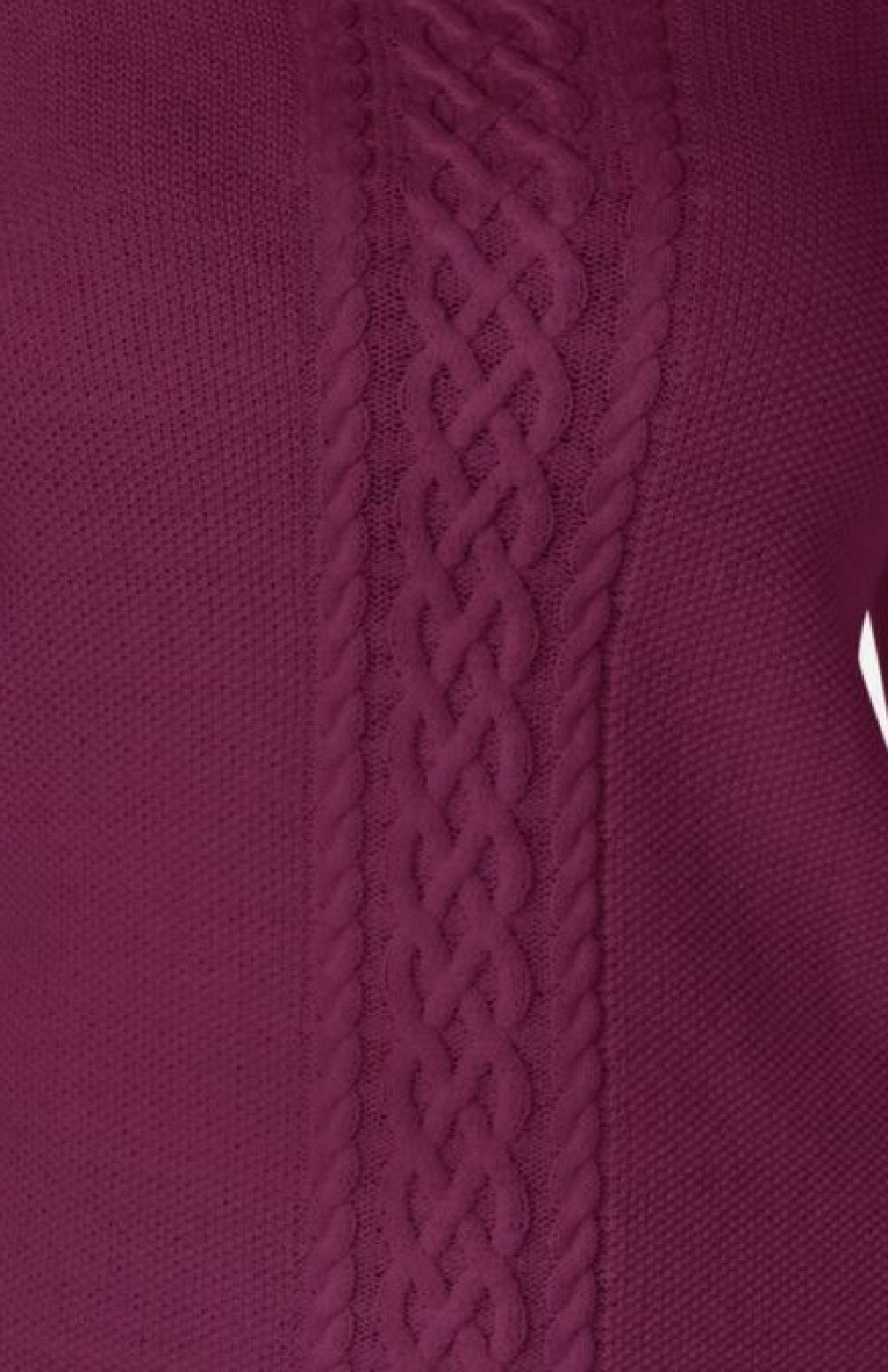 Karen Scott Women's Cable-Knit Sweater Berry Size Small