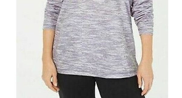 करेन स्कॉट महिलाओं के लिए स्पोर्ट्स स्पेस डायड काउलनेक टॉप, ग्रे, साइज़ स्मॉल