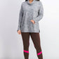 Karen Scott Women's Sport Space-Dyed Cowlneck Top Med Gray Size Extra Large