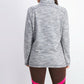 Karen Scott Women's Sport Space-Dyed Cowlneck Top Med Gray Size Extra Large