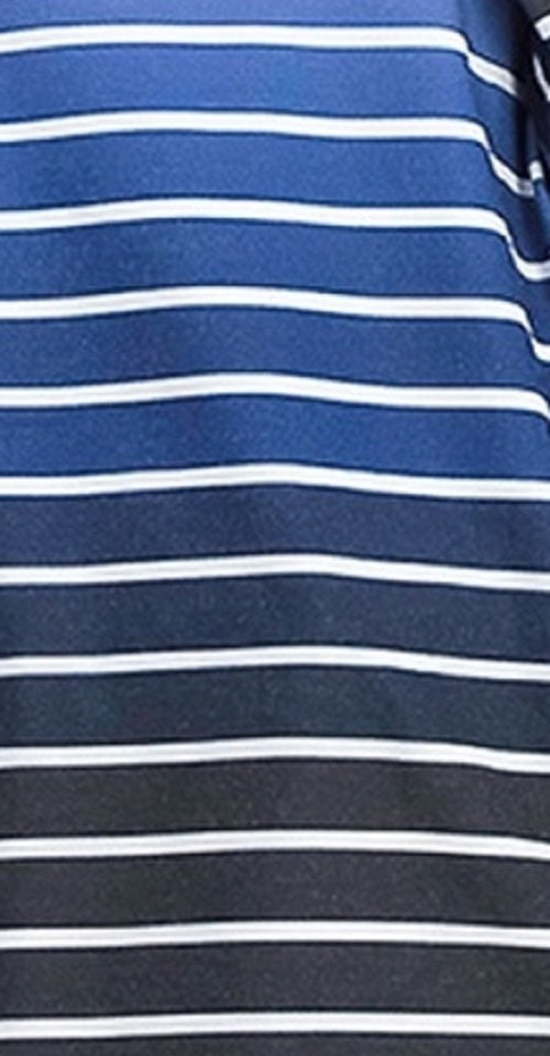 Karen Scott Women's Sport Ombre Striped Cowlneck Top Navy Size X-Large