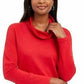 Karen Scott Women's Sport Cowl-Neck Top Red Size Medium