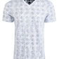 American Rag Men's V-Neck Geometric T-Shirt Navy Size Extra Large