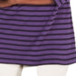 Karen Scott Women's Striped Crossover Top Purple Size Small