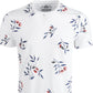 American Rag Men's Wall Floral Graphic T-Shirt White Size Extra Large