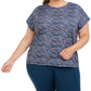 Ideology Women's Plus Size Printed Dolman-Sleeve T-Shirt Green Size 2 Extra Large
