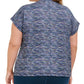 Ideology Women's Plus Size Printed Dolman-Sleeve T-Shirt Green Size 2 Extra Large