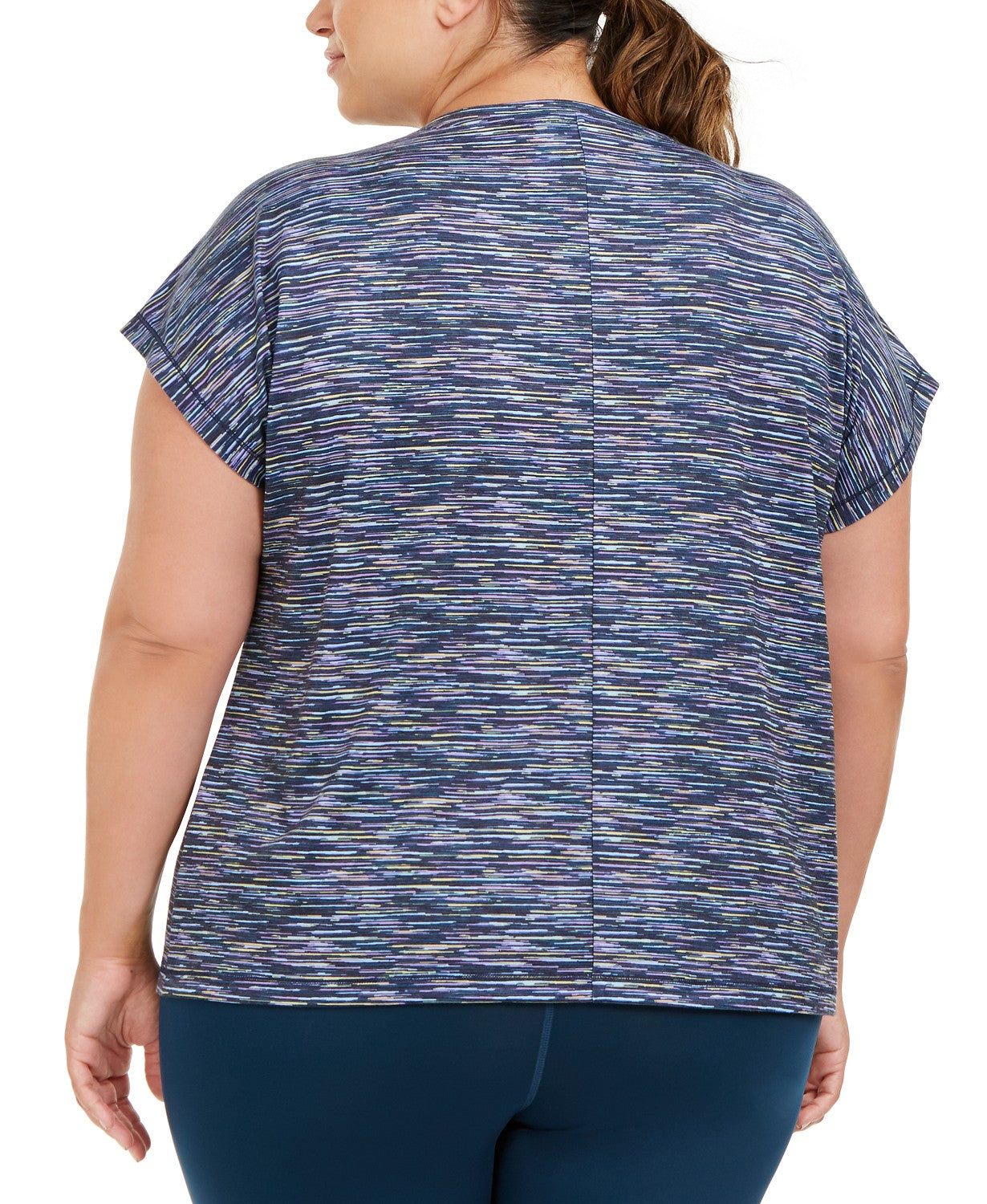 Ideology Women's Plus Size Printed Dolman-Sleeve T-Shirt Green Size 2 Extra Large