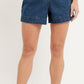 Style & Co Women's Belted Denim Shorts Blue Size 4