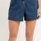 Style & Co Women's Belted Denim Shorts Blue Size 4
